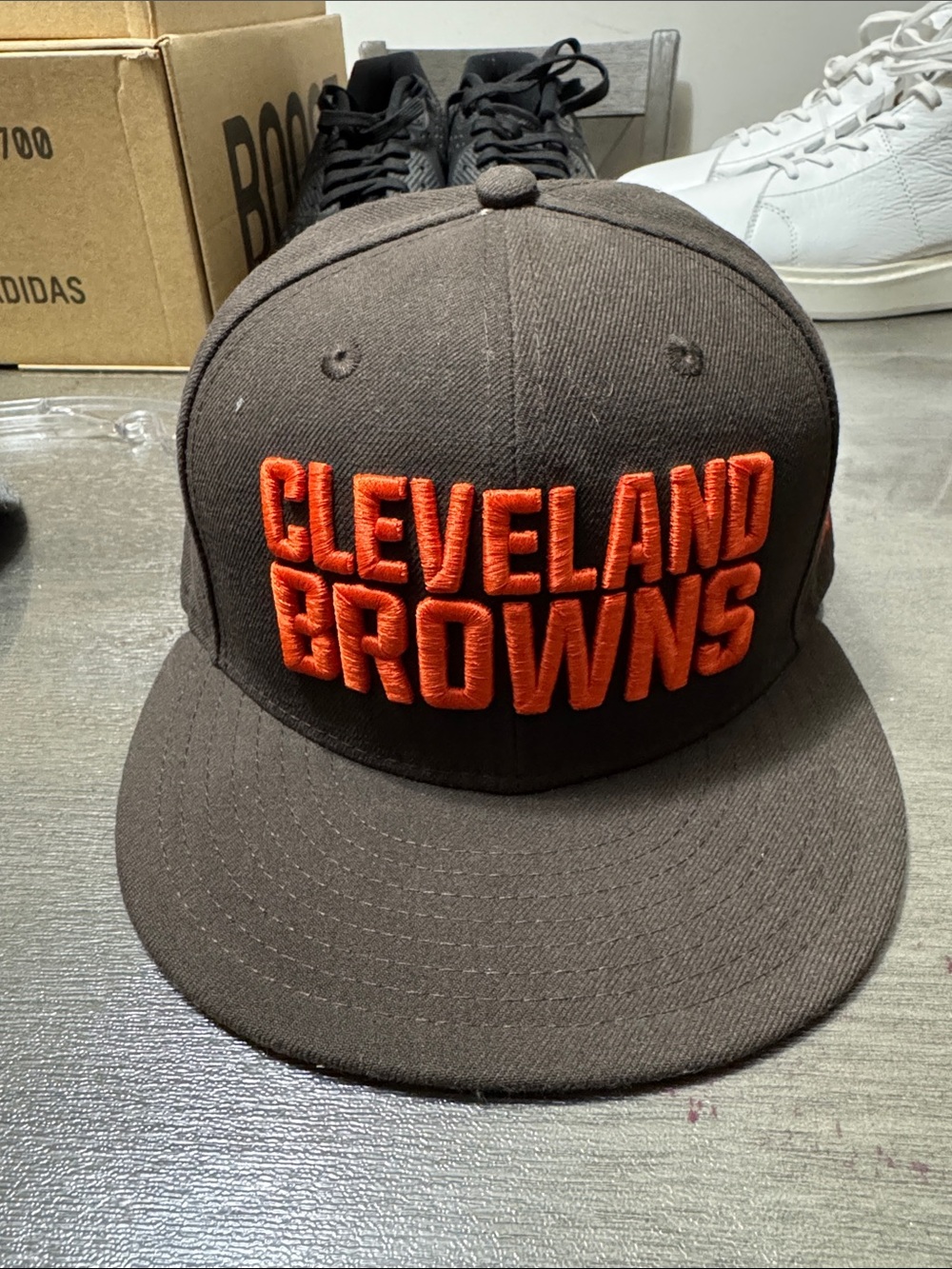 New Era Cleveland Browns Brown & Orange Snapback Cap